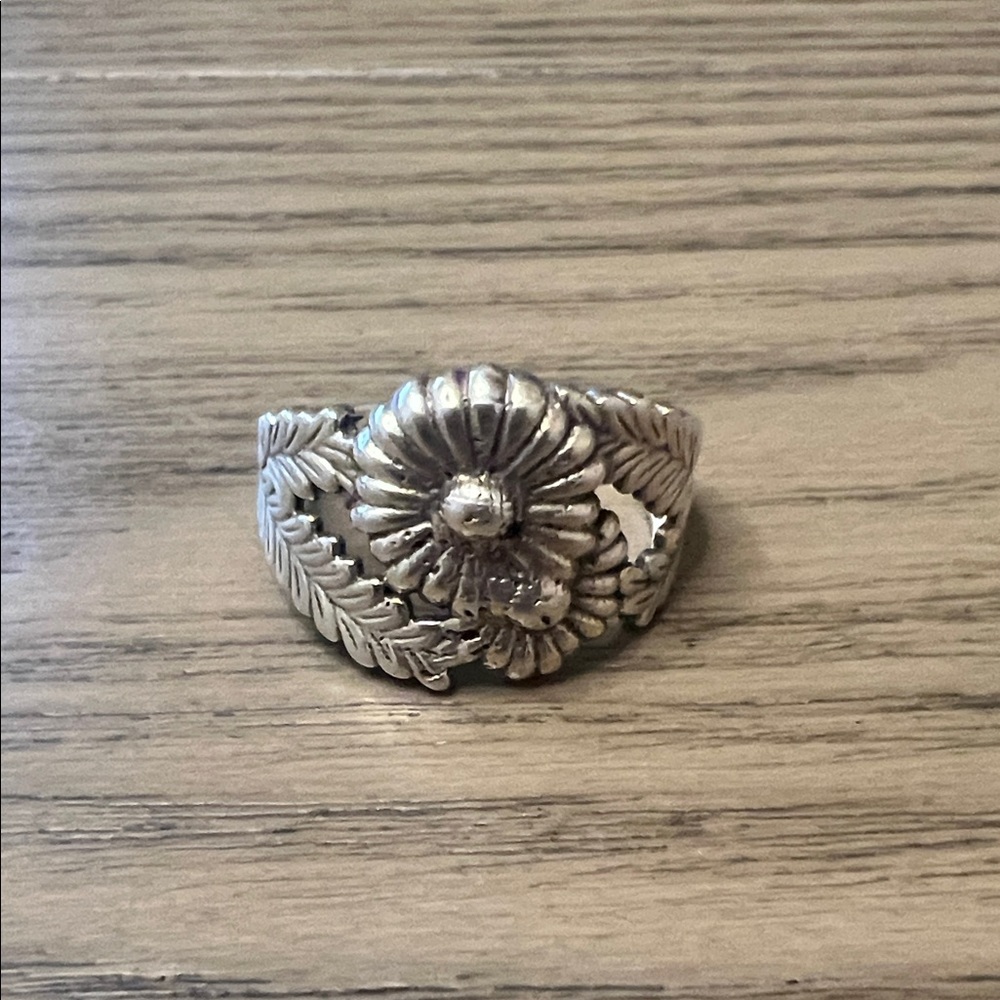 Sterling Flower Ring
